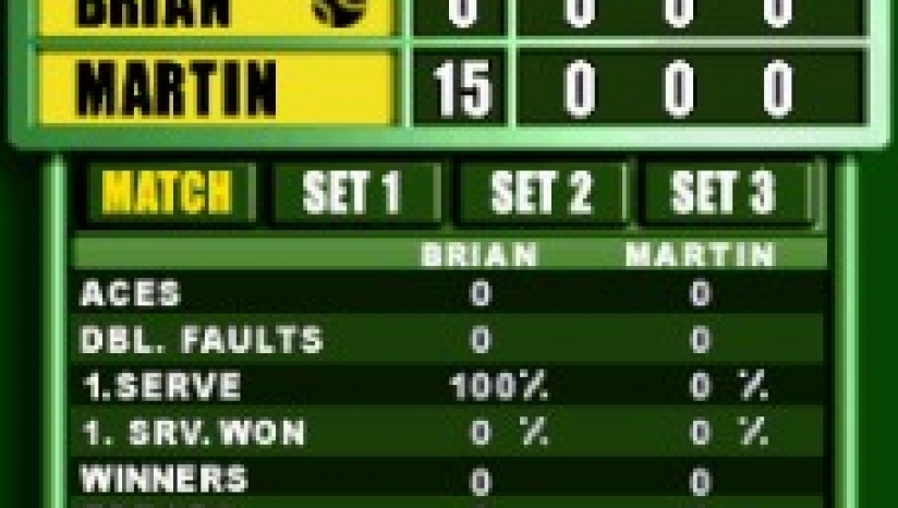 《力量网球》 美版NDS版 游戏截图 1